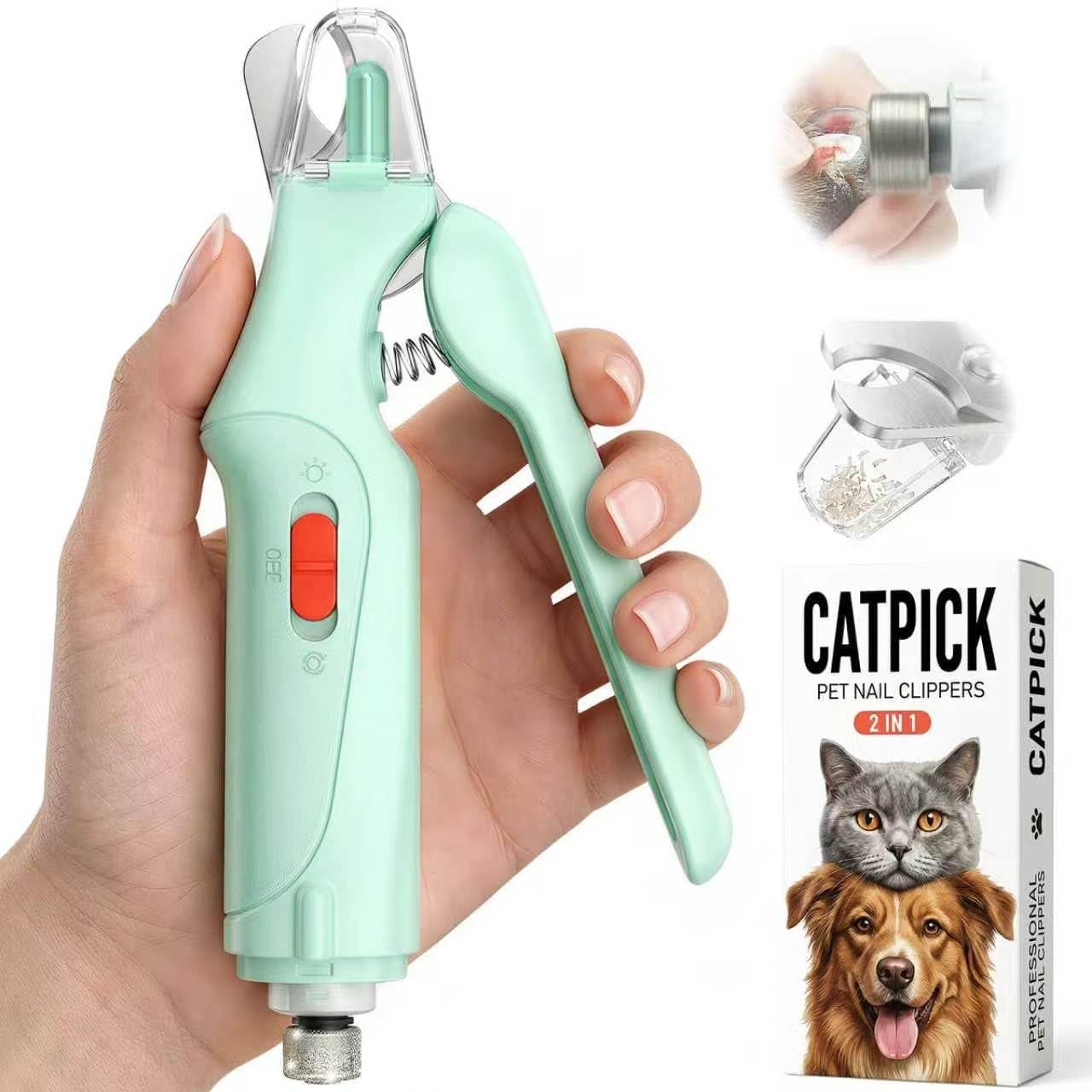 catpick-2-in-1-cat-nail-clippers-dog-nail-clippers-trimmers-for-large-medium-small-dogs-cats-claw-trimmer-quick-sensor-and-safety-guard-usb-rechargeable-with-2-led-lights-dogs-nail-trimmer