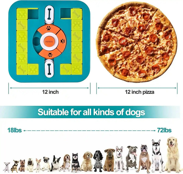 Dog Puzzle Toys, Treat Dispensing Dog Enrichment Toys for IQ Training and Brain Stimulation, Interactive Mentally Stimulating Toys as Gifts for Puppies, Cats, Dogs (M-Level 3)2