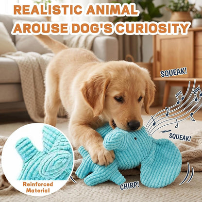 6 Pack Squeaky Dog Toys, Durable Stuffed Plush Chew Toys, Tough Plush Animal Dog Toys for Small Medium Large Dogs, Keep Dogs Busy, Premium Interactive Chew Toys for Puppies & Adult Dogs6