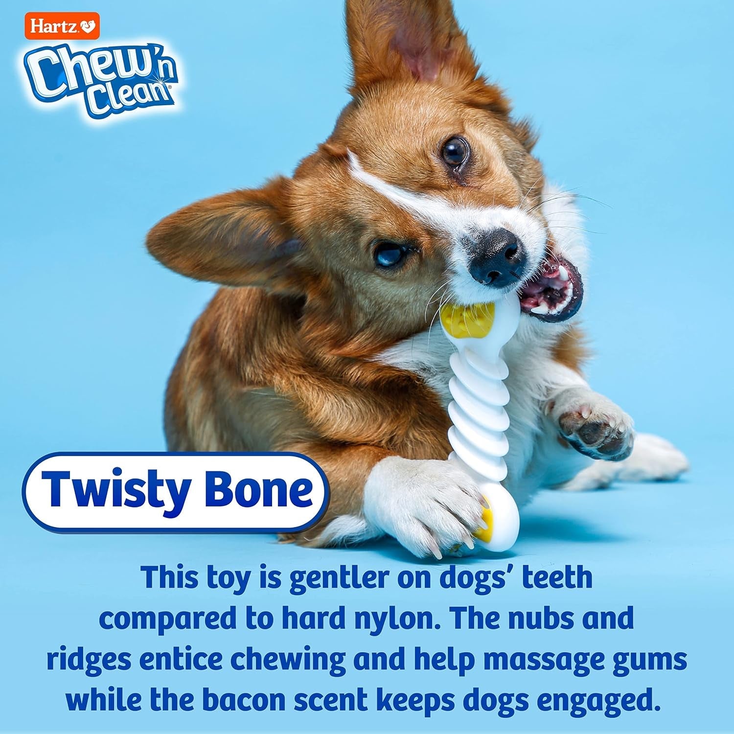 hartz-chew-n-clean-twisty-bone-dog-chew-toy-bacon-scented-for-moderate-chewers-extra-small