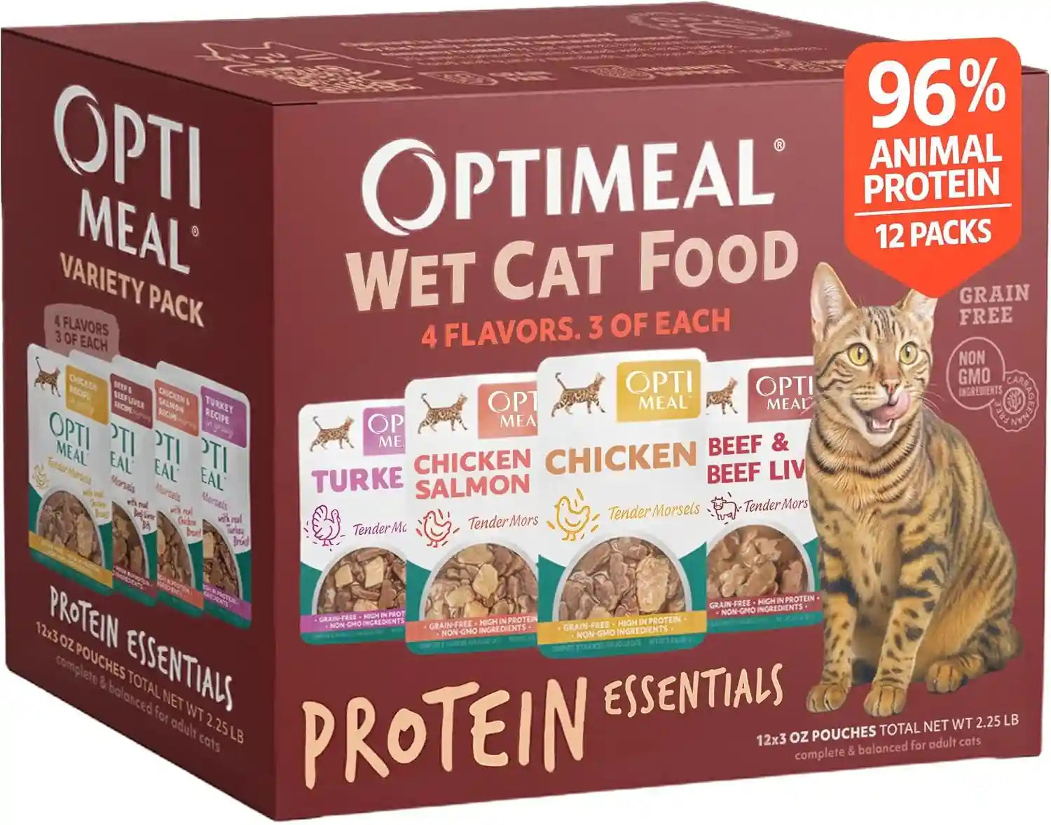 optimeal-wet-cat-food-variety-pack-savory-protein-selection-grain-free-tender-morsels-high-protein-premium-nutrition-made-with-natural-european-ingredients-adult-cat-pouches-3oz-pack-of-12
