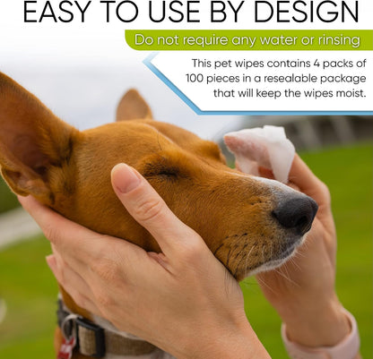 MAGICARE Pet Wipes – 400 Pcs Dog Wipes – 8X8 Inch Unscented Dog Paw Cleaner Wipes for Body, Ears, Face, and Skin – Ultra Thick & Soft with Hypoallergenic Formula – Ideal Pet Wipes for Dogs & Cats6