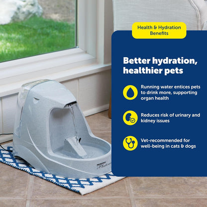 Petsafe Drinkwell Platinum Cat Water Fountain, 168 Oz/5L, Grey | Free-Falling Stream Encourages Drinking, Dishwasher Safe, Large Capacity, Includes Replaceable Carbon Filter5
