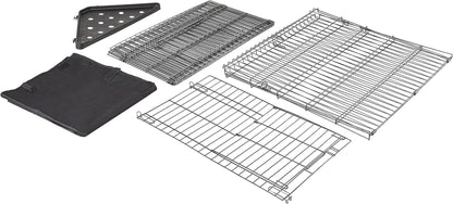 Amazon Basics Leakproof Canvas Bottom Guinea Pig Cage, Easy to Clean Small Animal Habitat with Divider Set, Indoor/Outdoor, Portable, No Tools Needed, 47.6"L X 24.2"W X 14"H, Black6