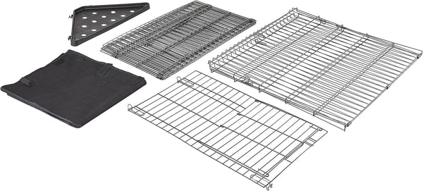 Amazon Basics Leakproof Canvas Bottom Guinea Pig Cage, Easy to Clean Small Animal Habitat with Divider Set, Indoor/Outdoor, Portable, No Tools Needed, 47.6"L X 24.2"W X 14"H, Black6