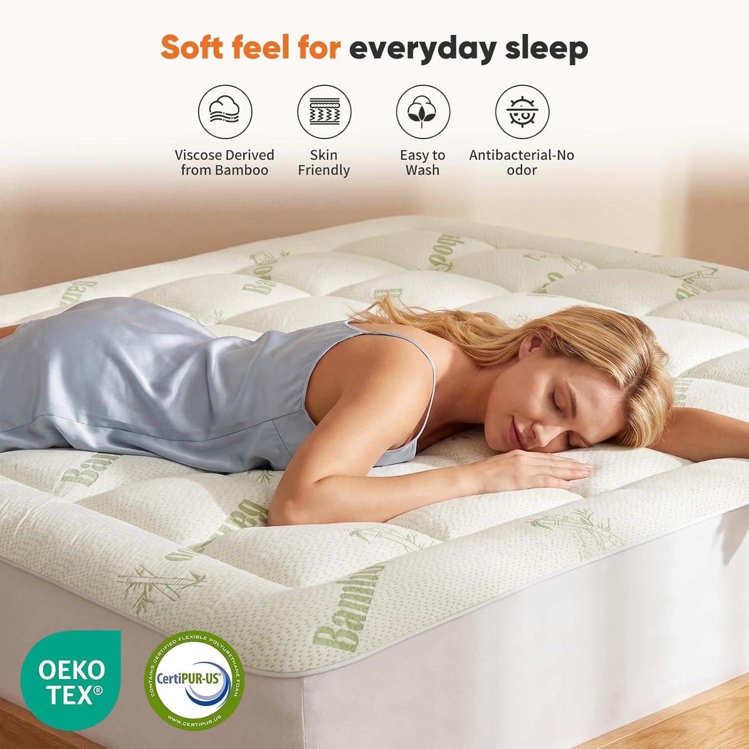 twin-mattress-topper-pillow-top-bed-topper-deep-pocket-comfort-breathable-cooling-soft-viscose-bamboo-pillow-cover-green