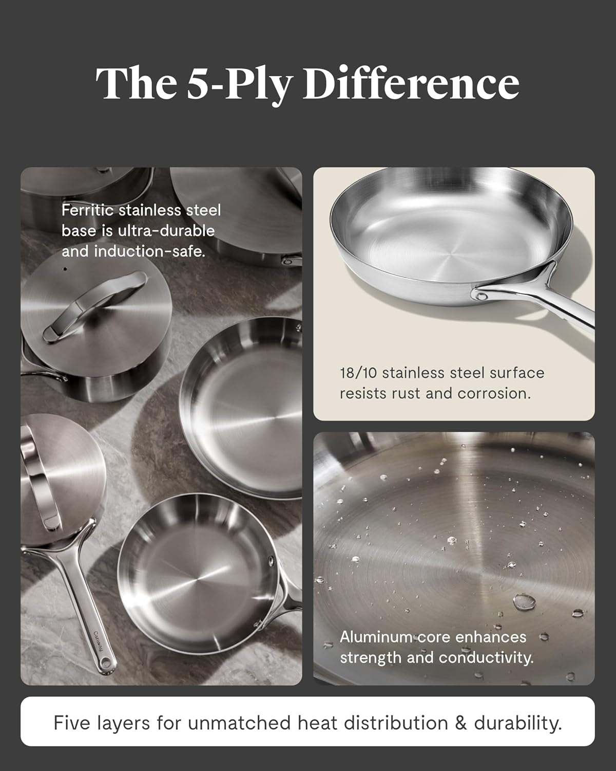 caraway-16-piece-stainless-steel-deluxe-cookware-set-5-ply-stainless-steel-pots-frying-pans-lids-and-kitchen-storage-non-toxic-ptfe-and-pfoa-free