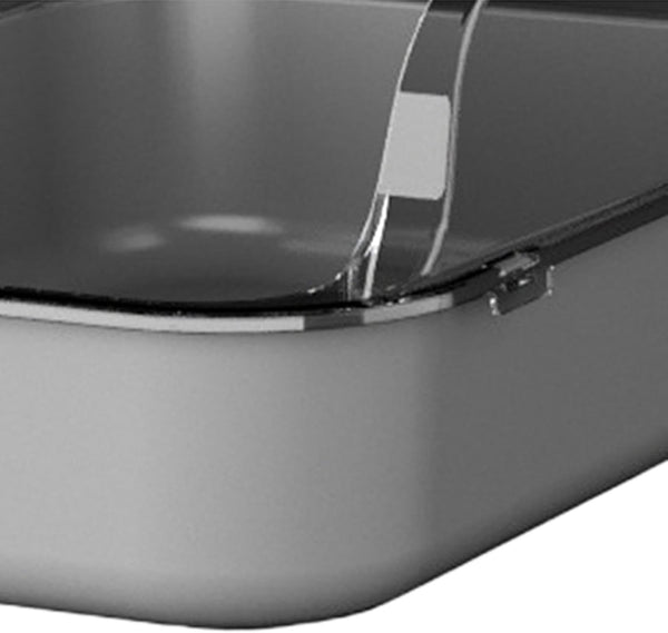 Open Litter Box Semi Enclosed Cat Toilet Sand Box Bedpan Container for Indoor Cats and Young Kittens- Gray3