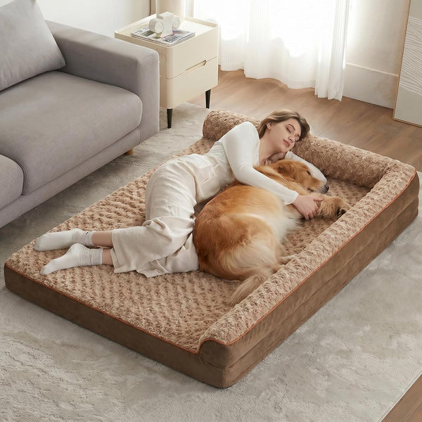 BFPETHOME Orthopedic Dog Beds for Large Dogs-Waterproof Sofa Dog Bed with Removable Washable Cover, Big Pet Bed with Waterproof Lining and Nonskid Bottom,Pet Bed for Large Dogs25