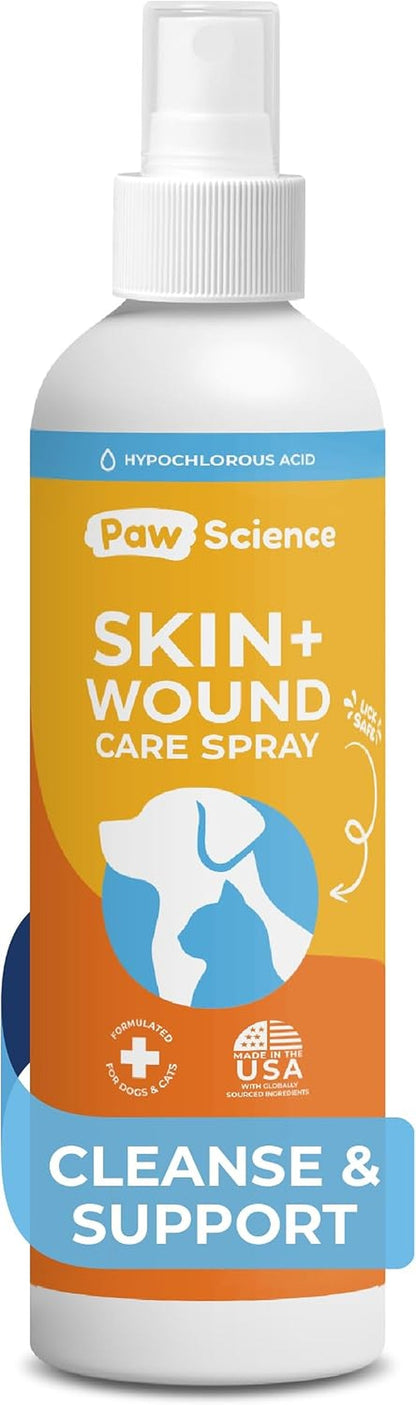 Skin & Wound Care Spray for Dogs & Cats – Lick-Safe Antiseptic Healing Aid, Itch Relief & Skin Repair Treatment for Hot Spots, Rashes, Cuts, Burns, & Irritation1