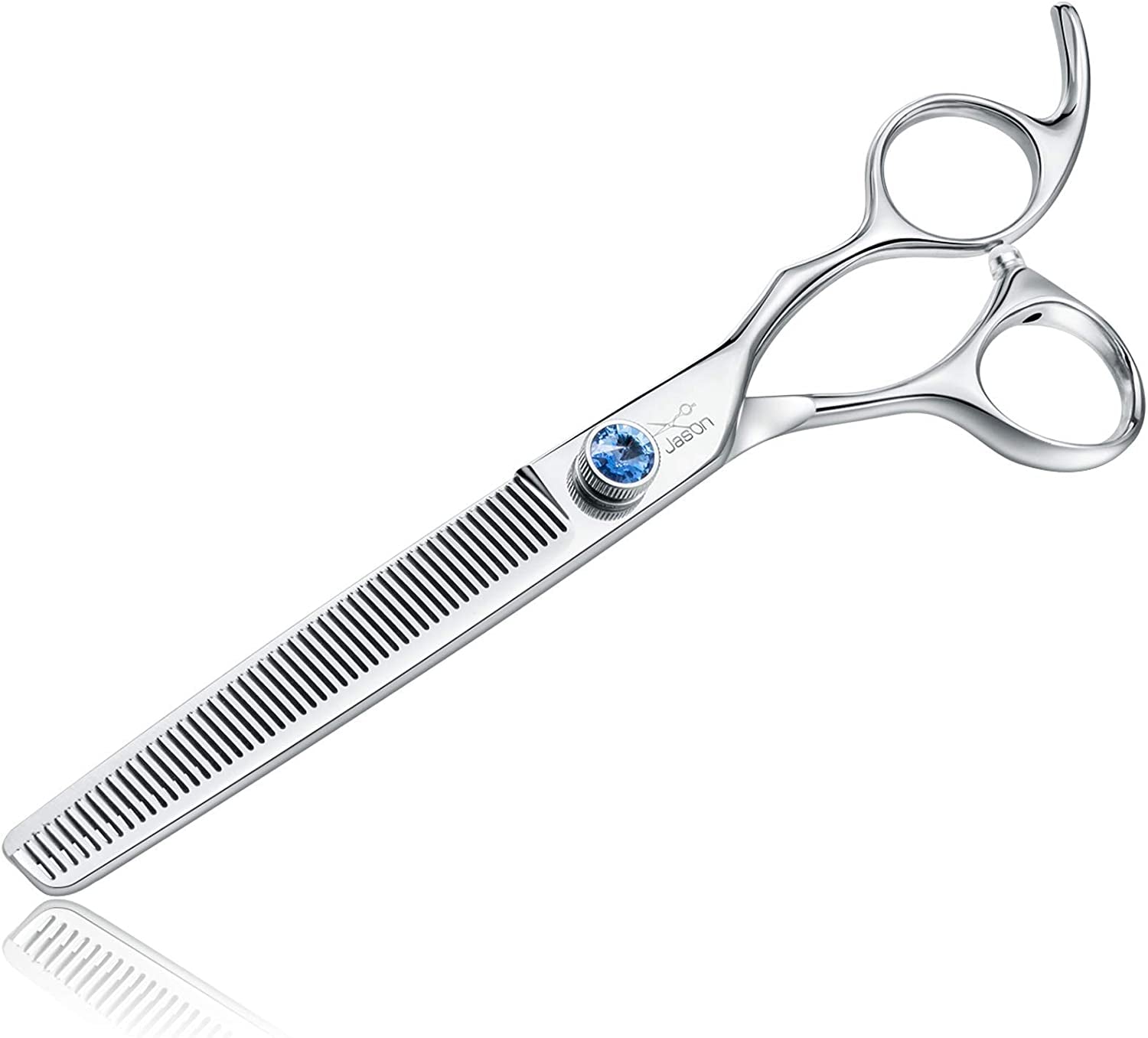 jason-dog-grooming-thinning-scissors-7-trimming-blending-shears-50-teeth-ergonomic-pet-thinner-blender-shear-cat-texturizing-kit-with-offset-handle-and-a-jewelled-screw-30-thinning-rate