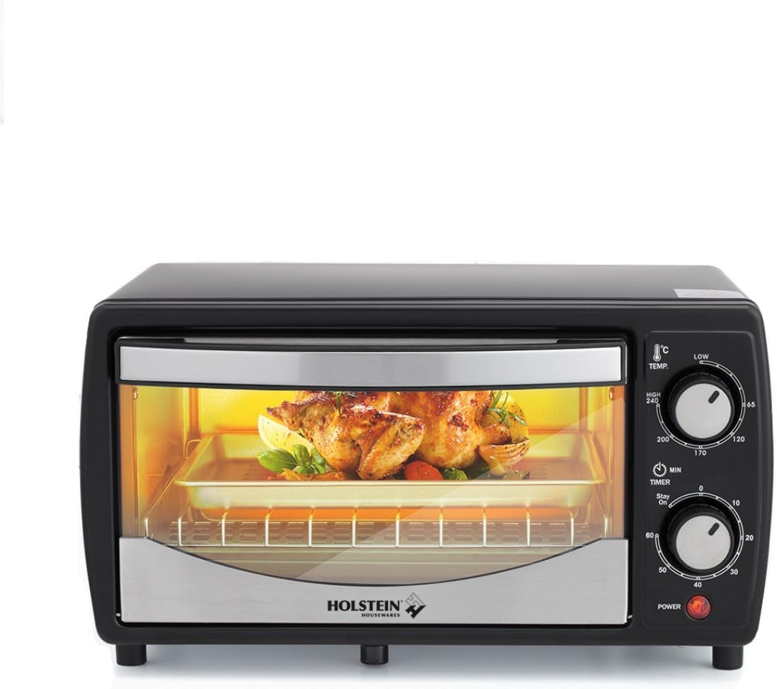 4-slice-countertop-toaster-oven-with-60-minute-timer-includes-pan-and-wire-rack-perfect-for-baking-broiling-and-toasting-compact-design-in-sleek-black-for-convenient-kitchen-use