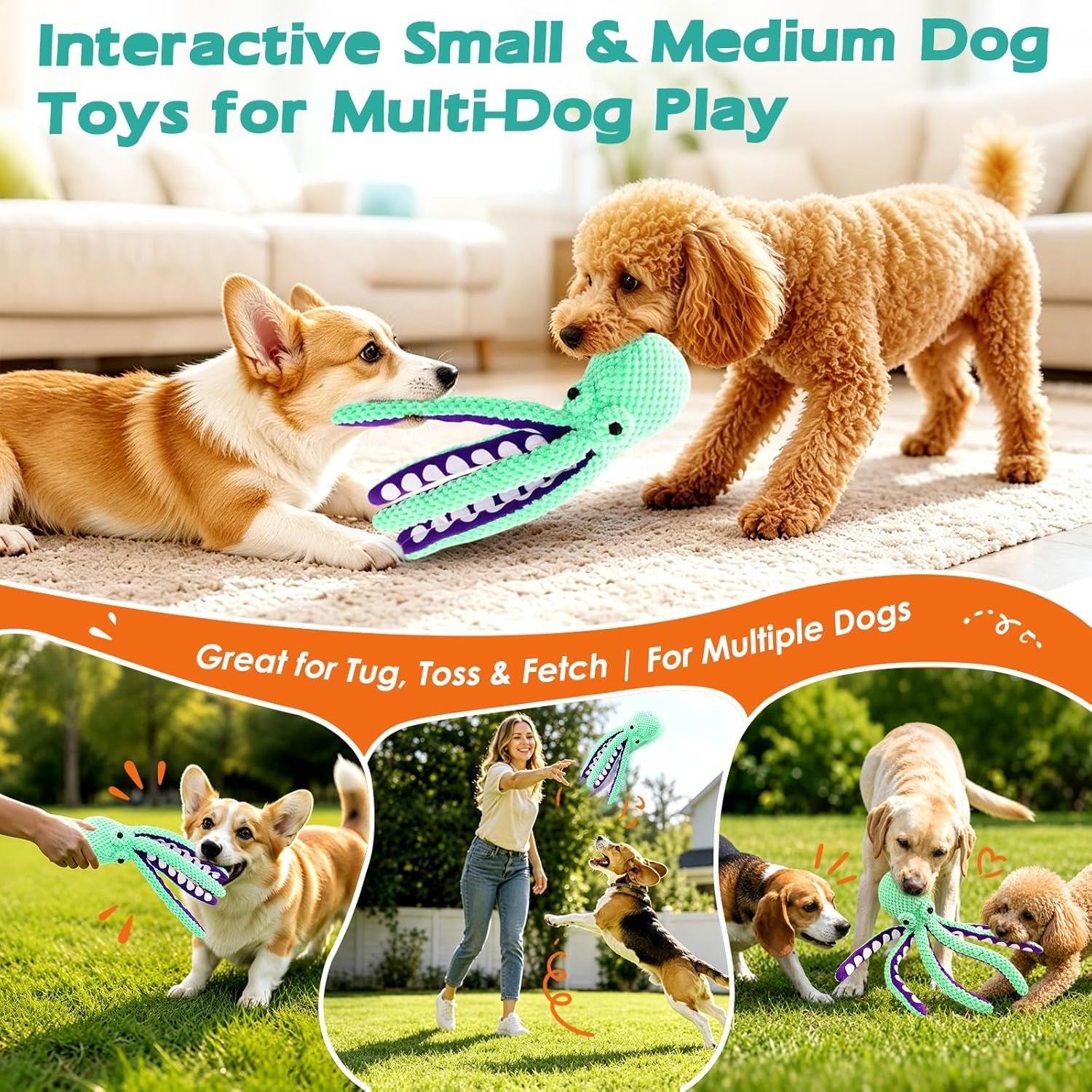 fuufome-octopus-squeaky-dog-toys-for-puppy-small-and-medium-large-breed-tough-soft-fabric-interactive-daily-companionship-tug-of-war-doggie-toy-training-reward-birthday-gift