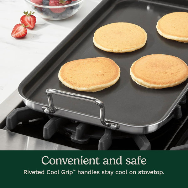 Griddle Skillet, Nonstick Double Burner, 10X18-Inch, MCP45-25NSP13