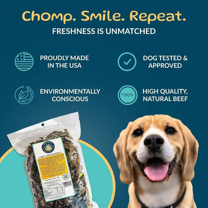 TREATOPIA Beef Lung Nuggies Dog Treats, 1 LB Bag, All-Natural | Healthy, High Protein, Hand-Trimmed, Slow-Roasted, Made in the USA, Nutritious, No Additives, No Fillers, All Life Stages2