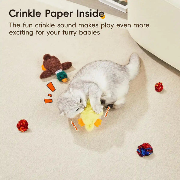 Potaroma Cat Toys Catnip Crinkly Sound 2 Pcs, Mess-Free Stuffless Kitten Toy, Durable Feline Bite Interactive Kicker Toys for Cat Indoor Exercise 6.5 Inches | Durable Feline Bite Interactive Kitten Kicker Toys, Cat Indoor Exercise 6.5 Inches5