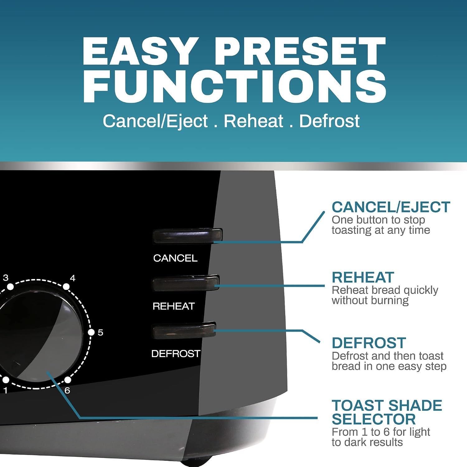 ect4829b-4-slice-long-slot-toaster-extra-wide-slots-black-6-toast-settings-defrost-reheat-cancel-functions-slide-out-crumb-tray-great-for-bagels-waffles
