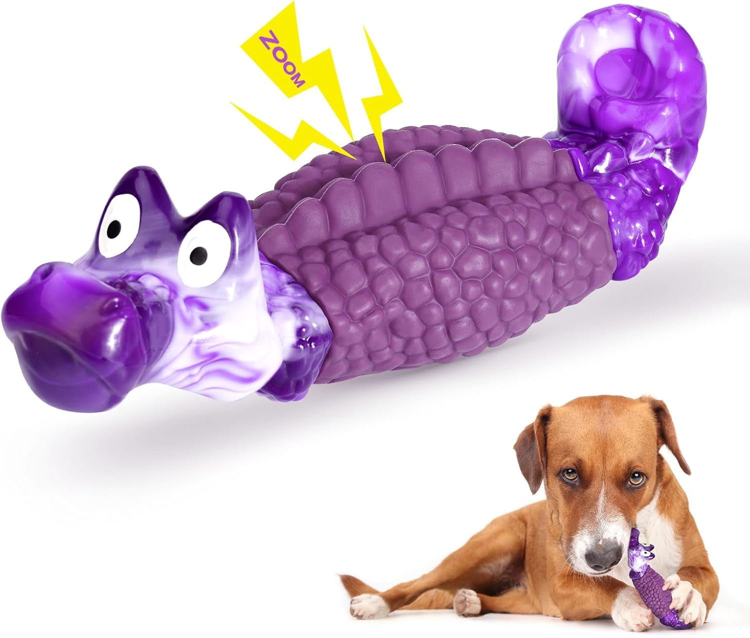 hgb-tough-dog-toys-for-aggressive-chewers-squeaky-indestructible-chew-toy-alligator-dog-toy-for-medium-large-dogs-hard-nylon-natural-rubber-teeth-cleaning-texture-bacon-flavor-keeps-dogs-busy