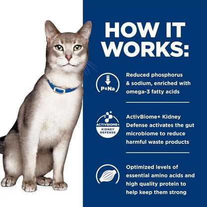 Hill'S Prescription Diet K/D Kidney Care Dry Cat Food, Ocean Fish, 4 Lb. Bag10