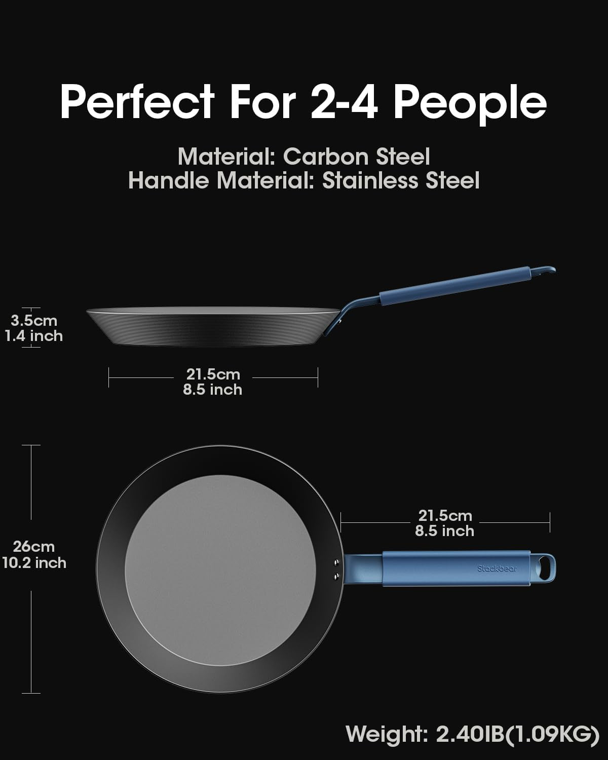 10-inch-carbon-steel-frying-pan-nitrided-preseasoned-skillet-natural-patina-development-with-no-chemical-coating-versatile-size-for-daily-cooking-high-heat-searing
