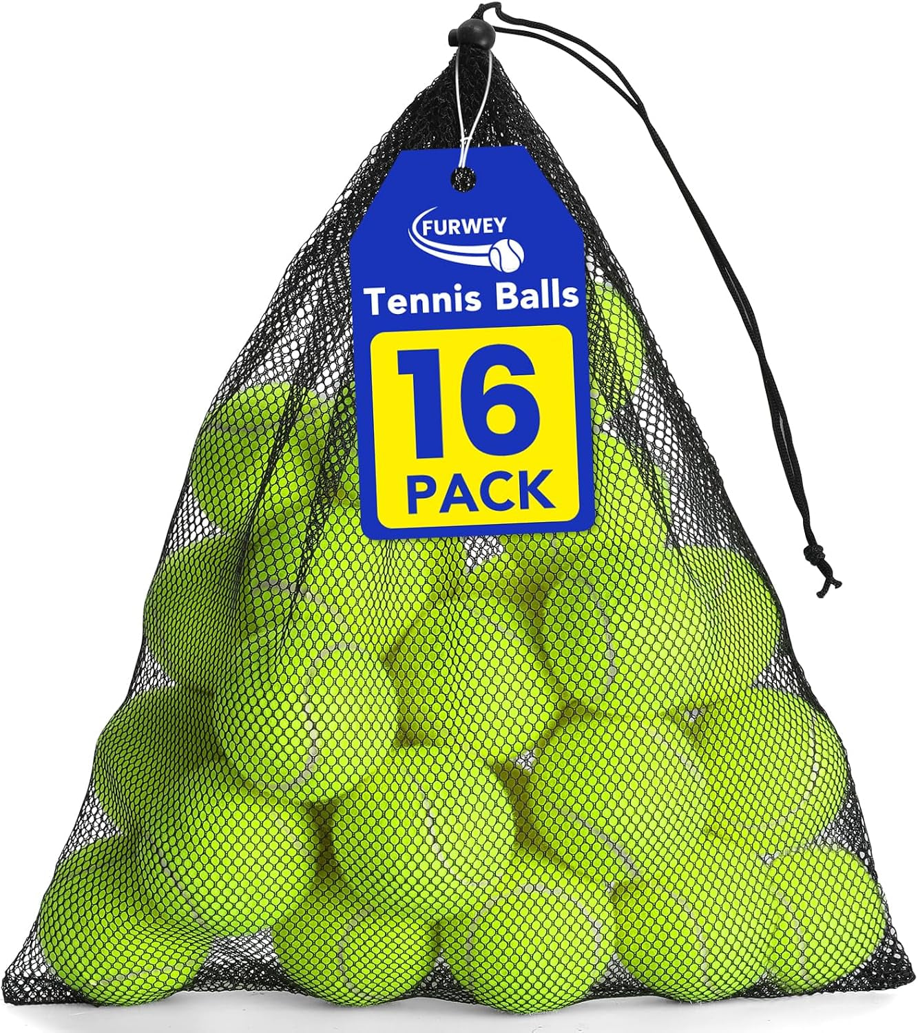 furwey-tennis-balls-for-dogs-16-pack-2-5-inches-durable-and-non-toxic-dog-toys-balls-with-mesh-bag-colorful-fetch-toys-balls-for-pet-dog-non-squeaky