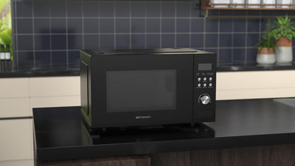 MW1101B-A Countertop Microwave Oven with Button Control, LED Display 1000W, 10 Power Levels, 6 Auto Menus, Glass Turntable and Child Safe Lock, 1.1 Cu. Ft., Black7
