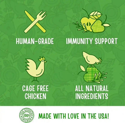 Full Moon® Chicken Apple Sausage Dog Treats 12 Oz | Human Grade, No Corn, No Wheat, No Soy, Glycerin Free, Made in the USA5