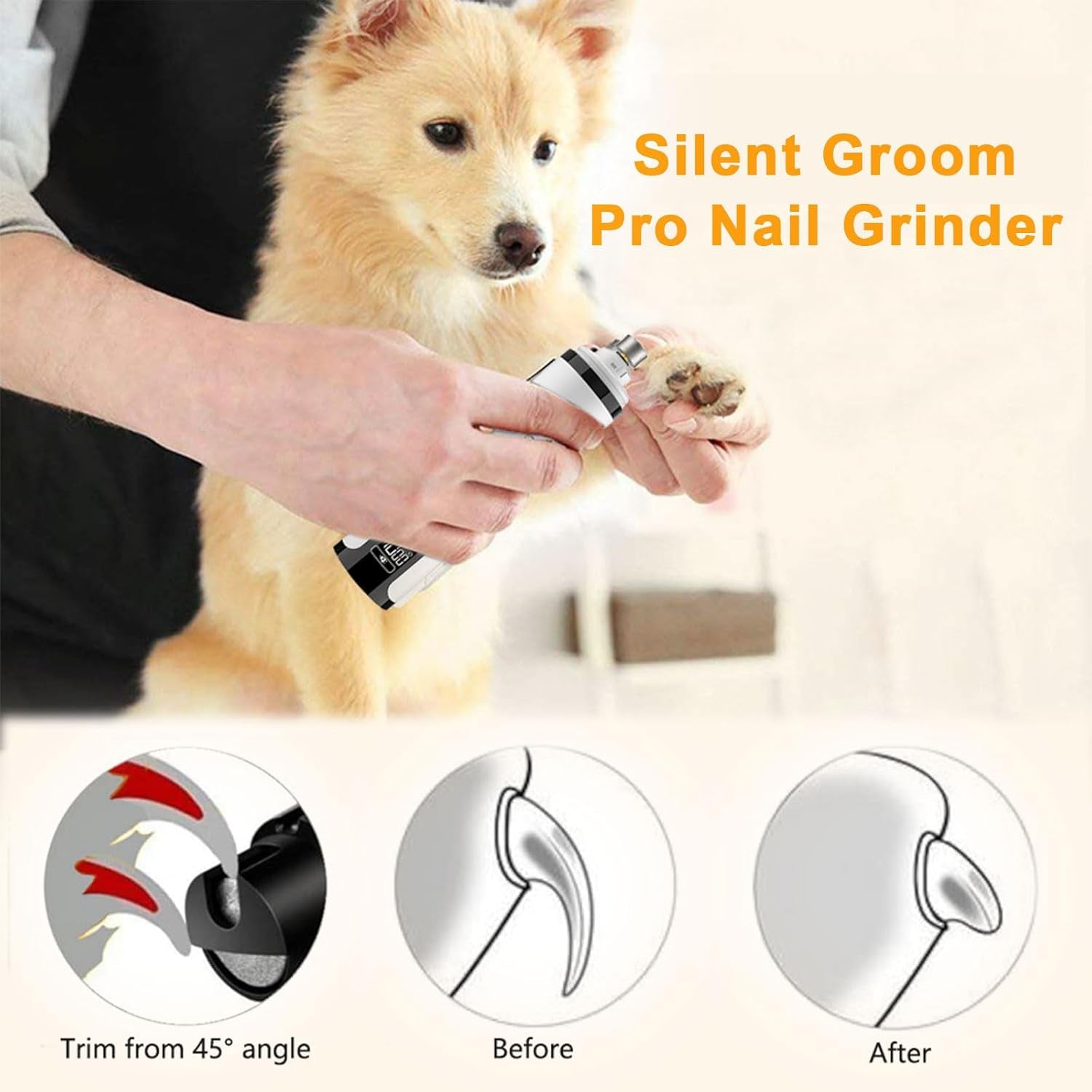 2026-upgraded-silent-groom-pro-nail-grinder-3-speed-cordless-grooming-pro-nail-grinder-pet-nail-trimmer-with-2-led-light-usb-c-rechargeable-2-grinding-wheels-for-small-medium-large-dogs-and-cats