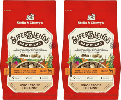 Stella & Chewy'S Superblends Raw Blend Wholesome Grains Grass-Fed Beef, Beef Liver & Lamb Recipe with Superfoods, 3.25 Lb. Bag16