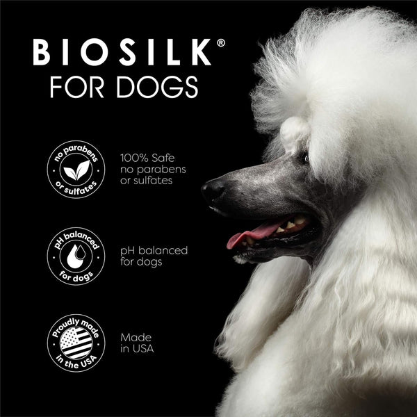 Biosilk Silk Therapy Conditioning Detangling Spray for Dogs with Natural Coconut Oil, Leave-In Detangler and Conditioner, Dematting Grooming Spray, Sulfate Free, 7 Fl Oz | Coconut Oil Formula, Leave-In Detangler, Sulfate-Free, Smooths and Conditions Coat7