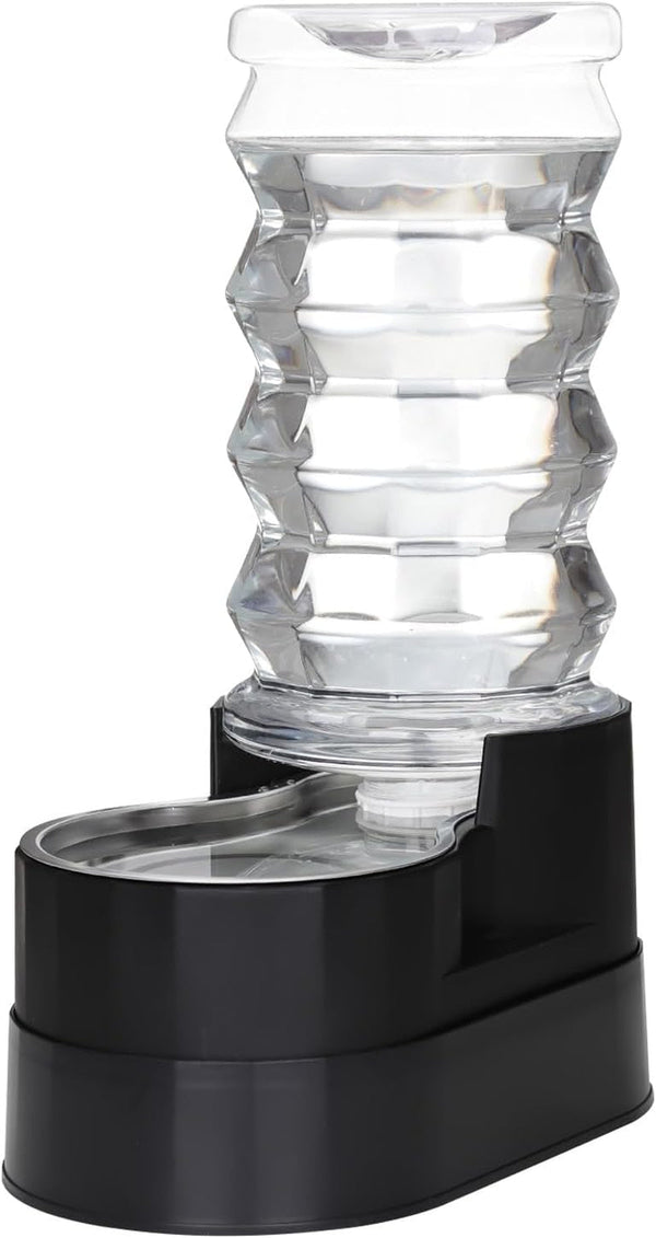 RIZZARI 8L Gravity Dog Water Dispenser: Stainless Steel Bowl Anti-Splash | Wide Mouth Easy Cleaning/ Dishwasher Safe/No Electricity Needed/ Filtered Fresh Water / Multi-Pet Homes25