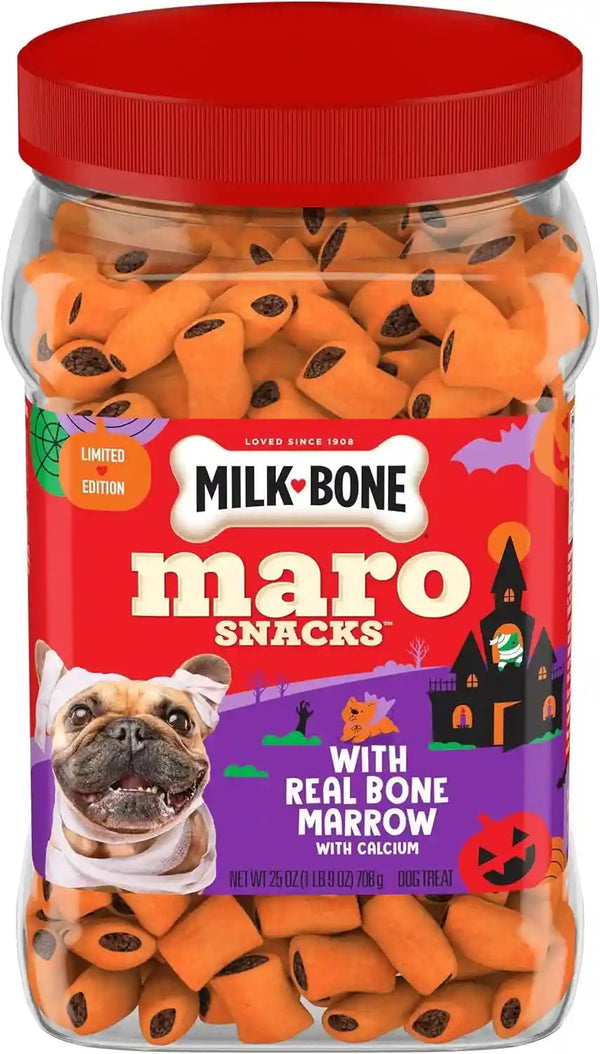 Milk-Bone Marosnacks Small Dog Treats with Real Bone Marrow, 40 Oz. Canister | Dog Treats with 12% Protein13