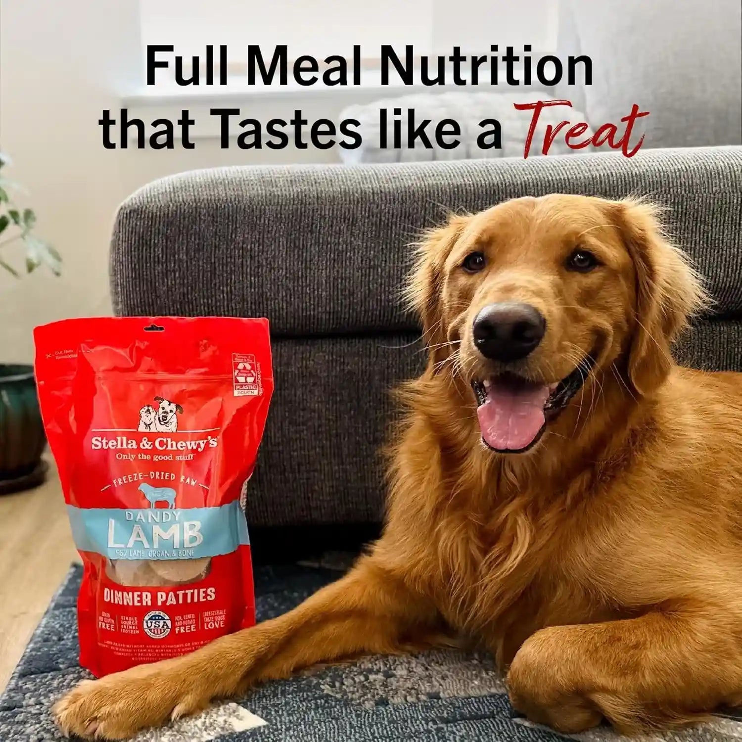 stella-chewys-freeze-dried-raw-dinner-patties-dandy-lamb-recipe-high-protein-grain-free-puppy-dog-food-perfect-for-picky-eaters-25-oz