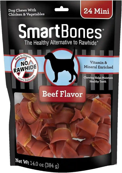 Smartbones Mini Bones with Real Peanut Butter 56 Count, Rawhide-Free Chews for Dogs10