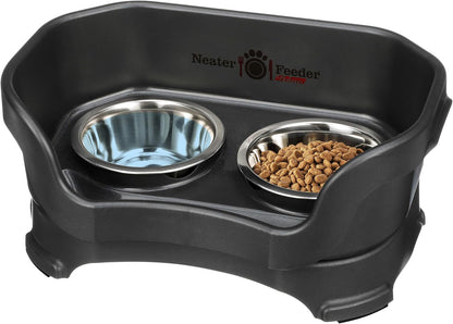 Neater Pet Brands Neater Feeder Deluxe Mess Proof Dog Bowls Elevated for Large Dogs over 40 Lbs, Made in USA, No Spill Raised Dog Food Bowl Stand Feeding Station, Food and Water Bowl Set, Black19