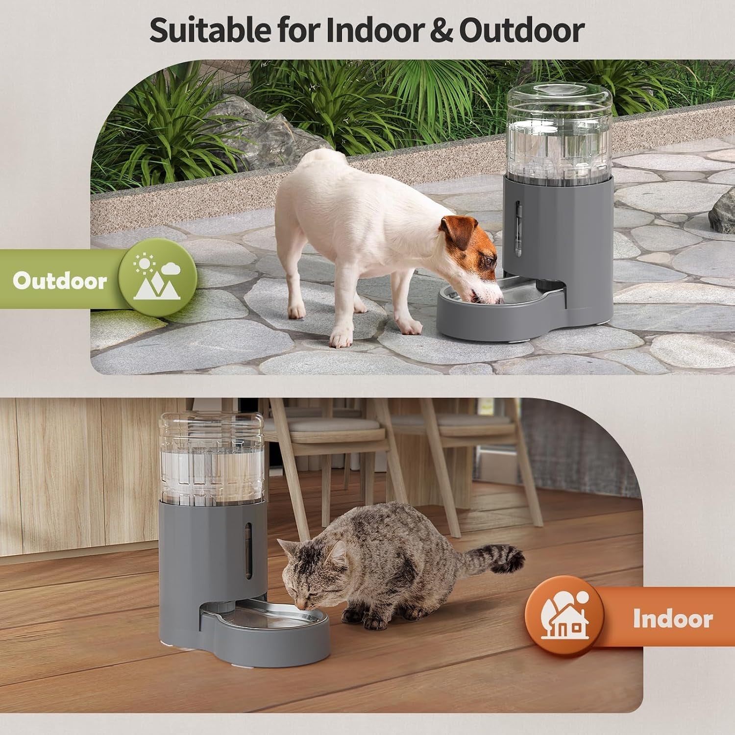 junspow-cat-water-dispenser-and-stainless-steel-bowl-automatic-gravity-water-dispenser-for-cats-or-small-medium-size-dogs-large-capacity-easy-to-clean-and-safe-for-pets