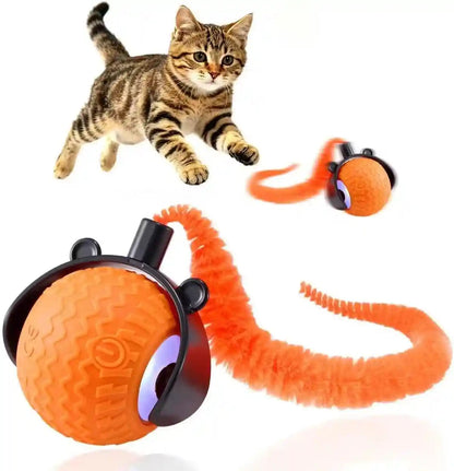 Automatic Cat Toy Ball – Interactive Rolling Ball for Indoor Cats, 3 Modes Motion Activated Self-Play Cat Toy with Tail, Eco-Friendly Cat Exercise Ball to Keep Your Cat Busy9