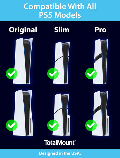 for All PS5 Models – Premium – Cooling – Level – Stops Vibration | Designed in USA – Wall Mount Compatible with All PS5 Models Including Slim, Pro, and Original – Dampers Minimize Fan Rattling3