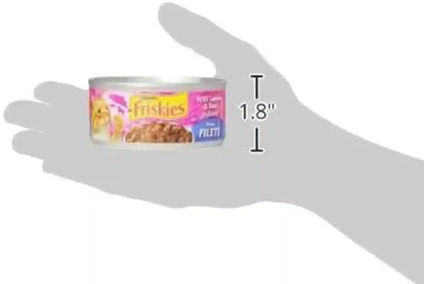 Purina Friskies Prime Filets with Salmon and Beef in Sauce High Protein Wet Cat Food - (Pack of 24) 5.5 Oz. Cans3