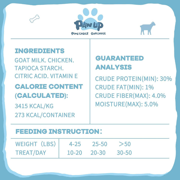 PAWUP Freeze Dried Dog Treats, Goat Milk Yogurt Flavor, 2.8 Oz | Gentle Goat Milk Dog Snacks, for Sensitive Stomachs, for Puppies9