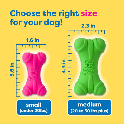 Hartz Duraplay Bone Squeaky Latex Dog Toy for Medium Breeds, 3 Pack7
