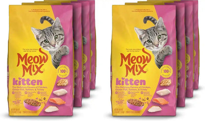 Meow Mix Kitten Li’L Nibbles Dry Cat Food for Kittens, 4 Bags | 3.15 Lb. Bags, Delicious Flavors of Chicken, Ocean Fish, Salmon and Turkey, Provides Complete and Balanced Nutrition7