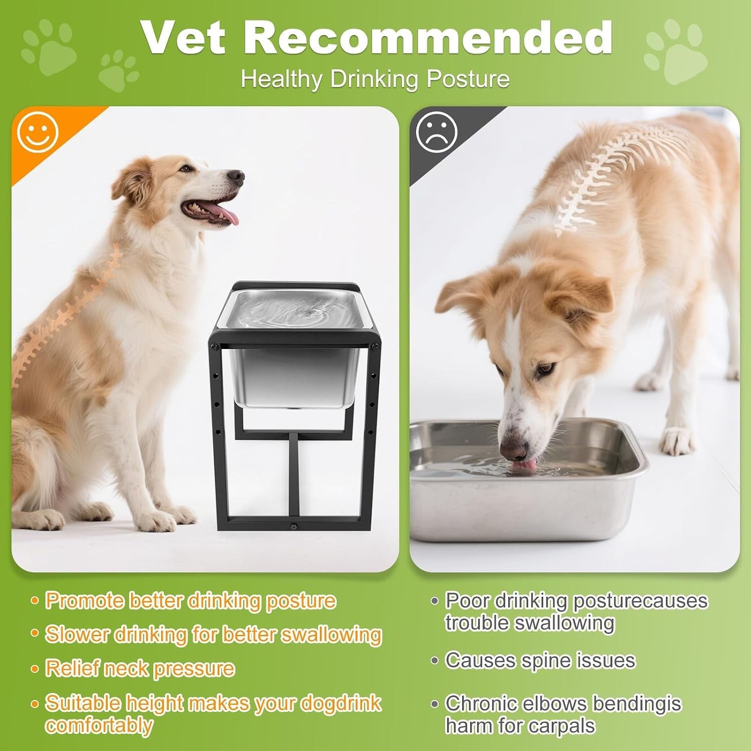 adjustable-height-elevated-large-dog-water-bowls-with-stainless-steel-bowls-and-metal-stand-4-level-8-10-12-14-inches-pet-bowl-for-dogs-for-large-medium-dogs-durable-easy-to-clean-2gallon