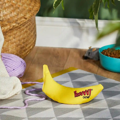 Yeowww! 100% Organic Catnip Toy, Yellow Banana 3 Pack5