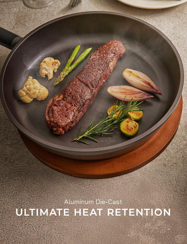 CUCKOO Kyndell 11-Inch Ceramic Nonstick Induction Wok Pan, COP-B2810HGB | Compatible with Induction Cooktops4