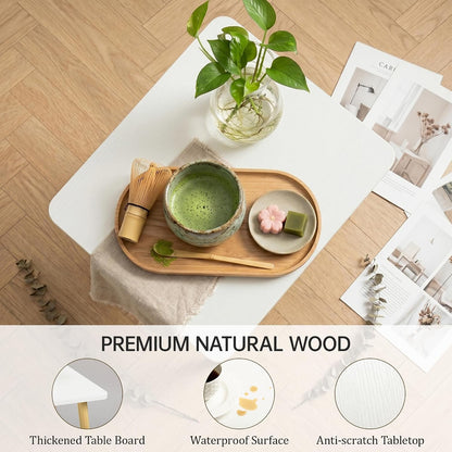 Small Side Table, Modern Wood Mini Coffee Table, Easy Assembly Compact End Table for Living Room Bedroom Sofa, Minimalist White Accent Furniture for Small Spaces6
