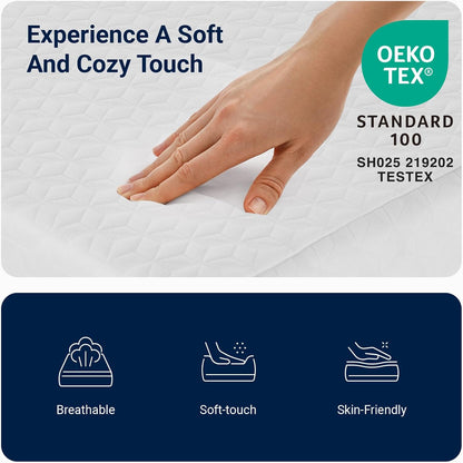 Twin Mattress 8 Inch, Medium Firm Memory Foam Mattress in a Box | Pressure Relief, Refresh Sleep, Breathable Fabric, Skin Friendly, Compressed in a Box, Certipur-Us, Foam Colchones6