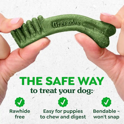 Greenies Puppy Teenie Natural Dental Dog Treats, Original Flavor, 22 Count | Veterinarian-Recommended, Natural Ingredients, Cleans Teeth & Freshens Breath, for Dogs 5-15 Lbs, 6 Oz. Pack8