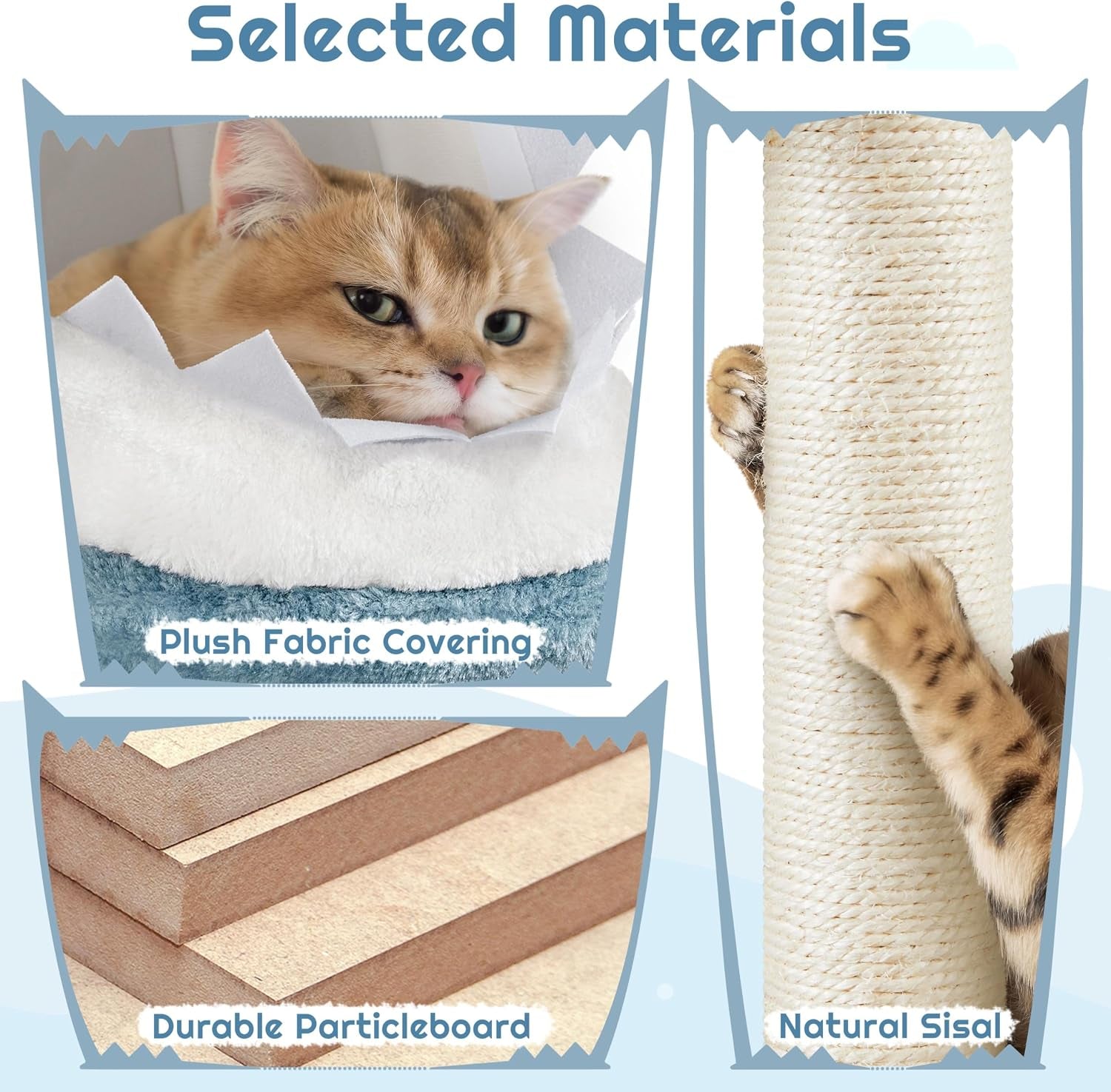 yaheetech-72-5in-shark-cat-tree-shark-mouth-bed-2-condos-blue-white-ocean-themed-design-multi-level-layout-2-wide-perches-interactive-toys-sturdy-anti-wobble-spacious-for-multi-indoor-cats