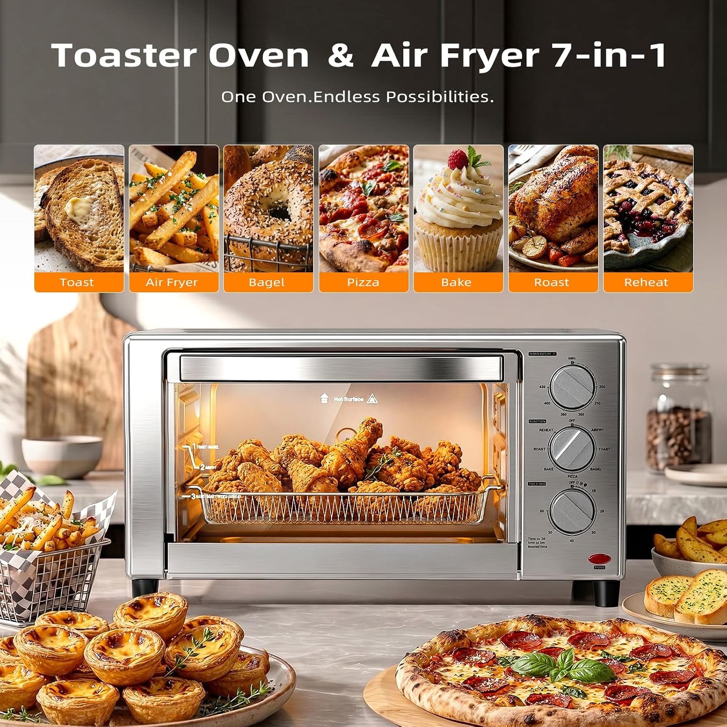 air-fryer-toaster-oven-1500w-7-in-1-with-air-fry-convection-broil-warm-0-78-cubic-feet-60-minute-timer-stainless-steel
